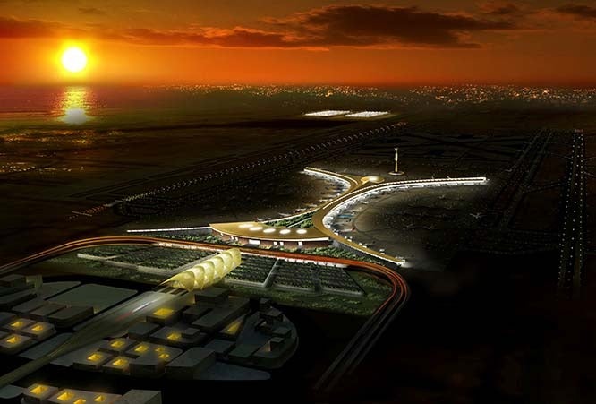 Energiezentrum am Flughafen Jeddah